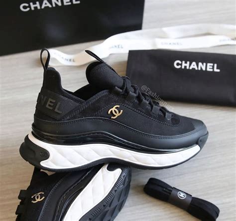 chanel black low top sneakers|chanel sneakers price.